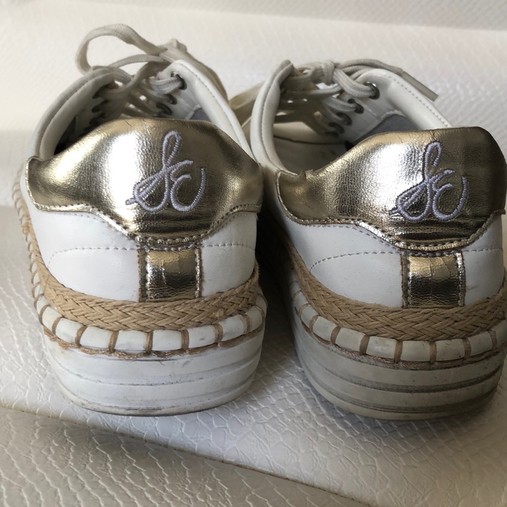 Sam Edelman Kavi Platform Sneakers Espadrille Trim - Picture 4 of 8
